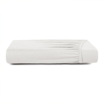 LENÇOL CASAL MALHA FIO PENTEADO BRANCO