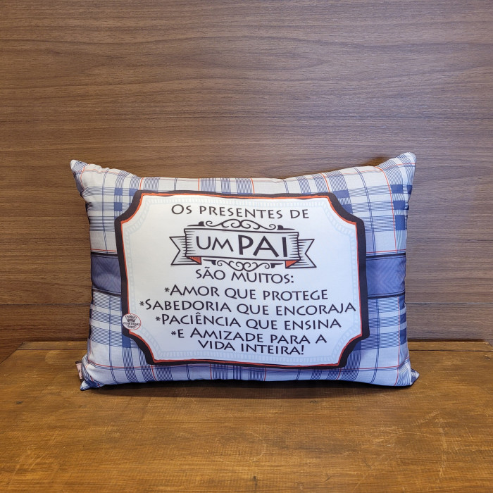 ALMOFADA 33X45 PAI XADREZ