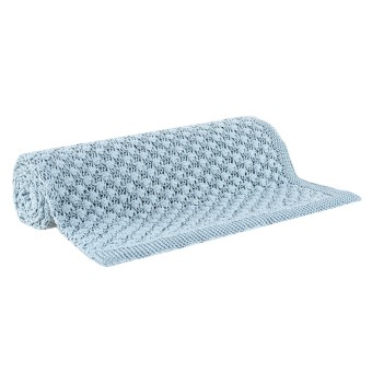 MANTA 125X150 TRICOT ZOE AZUL