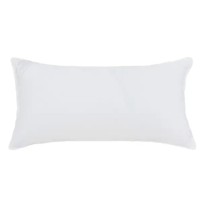 TRAVESSEIRO 50X90 PLUMA LUXUS BRANCO