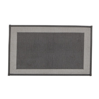 TAPETE 50X70 MULTI SQUARE BLACK