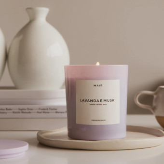 VELA AROMATICA LAVANDA E MUSK BLOOM