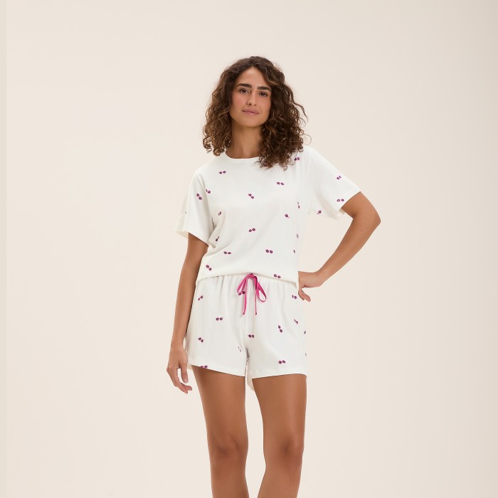 PIJAMA MANGA CURTA ÓCULOS DE SOL PINK