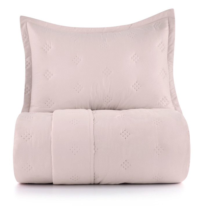 COLCHA SOLTEIRO TOQUE ACETINADO ANARRUGA ROSA LILI