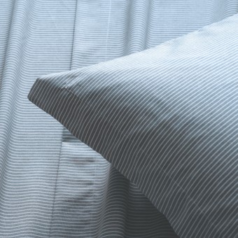 JG LENÇOL QUEEN TOQUE ACETINADO STRIPE AZUL