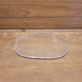 BANDEJA 15X18 ORGÂNICA ACRILICO 8MM