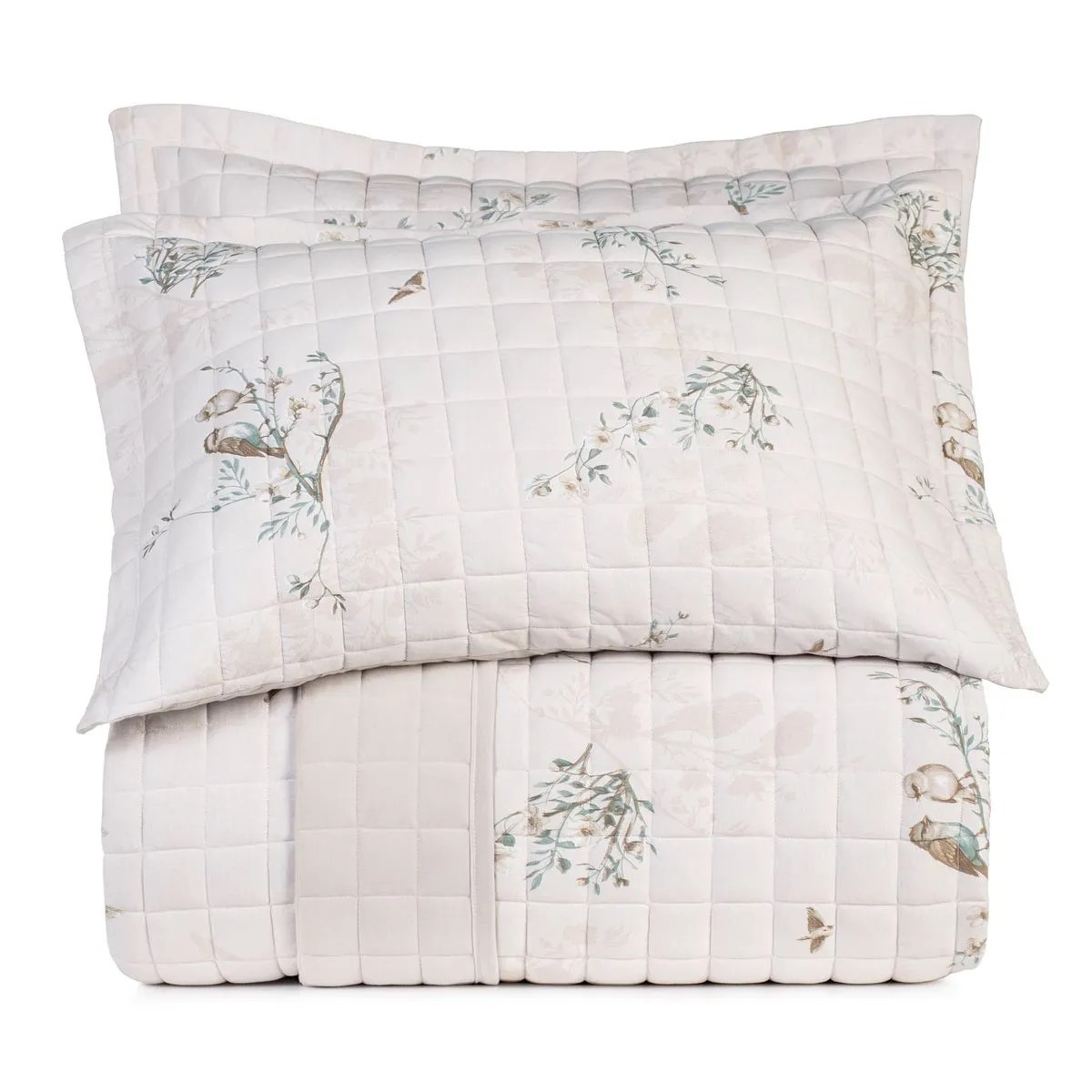 COLCHA QUEEN MALHA FIO PENTEADO POUSO