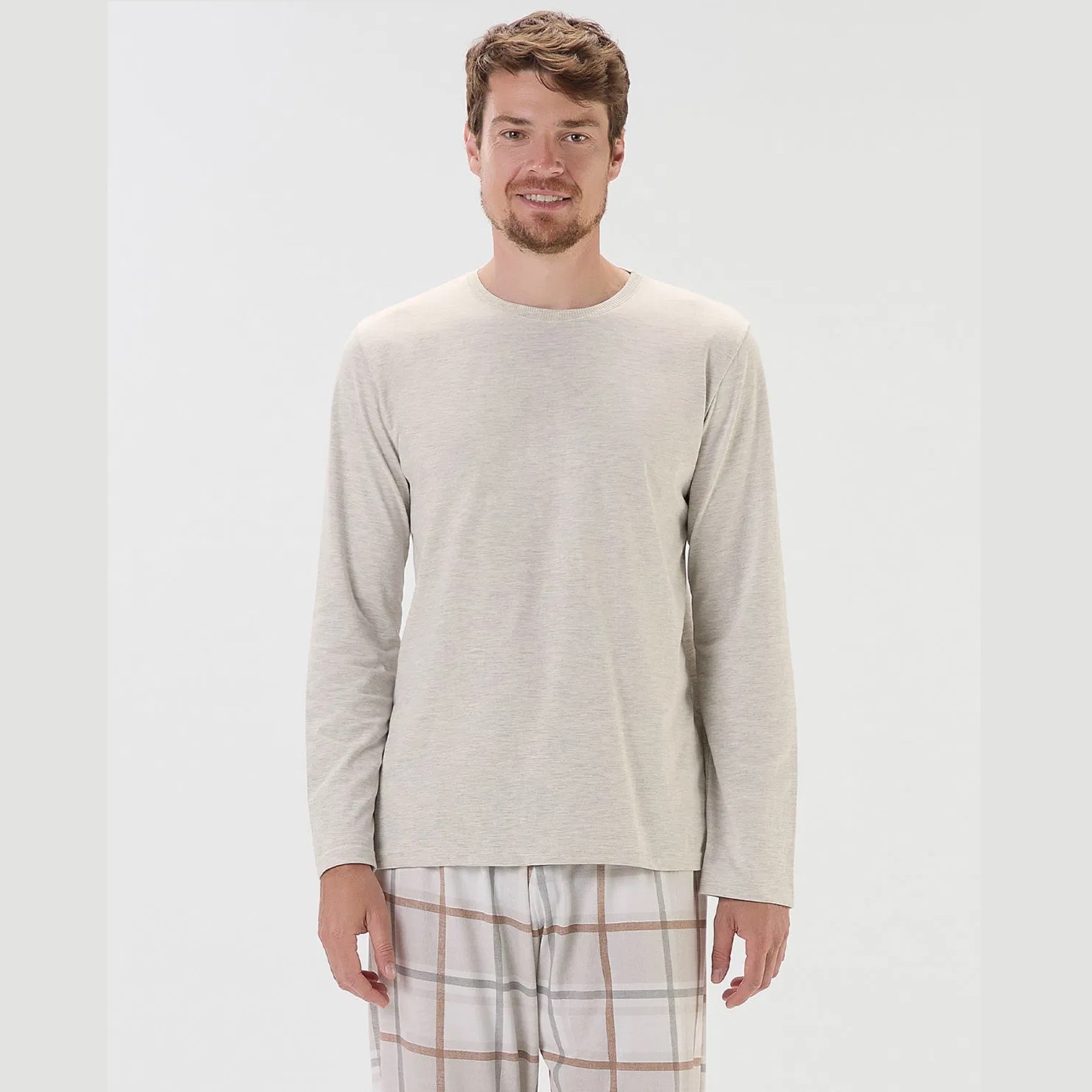 PIJAMA MASCULINO LONGO MALHA XADREZ