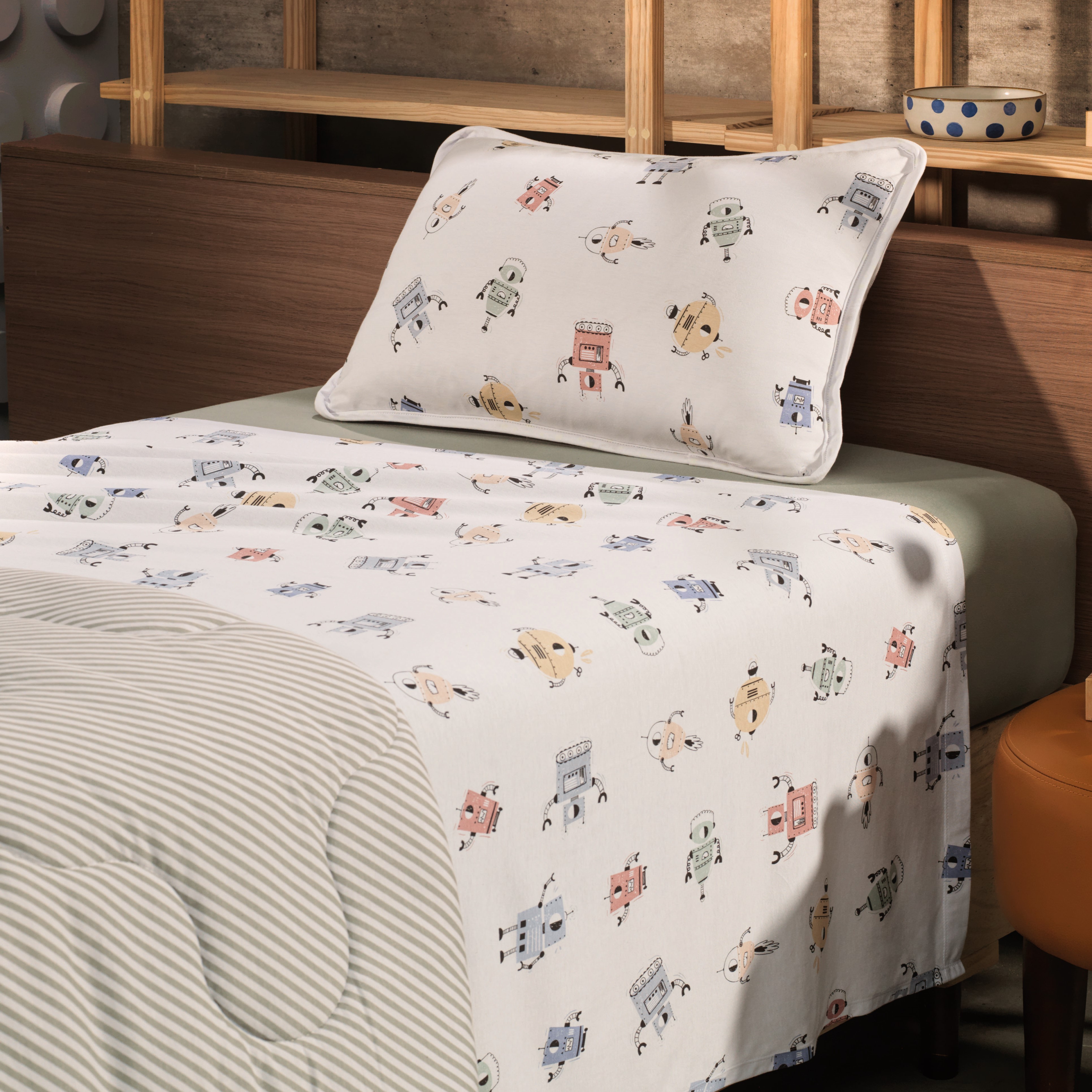 JG LENÇOL CASAL MUNDO KIDS MALHA CYBERFOFOS