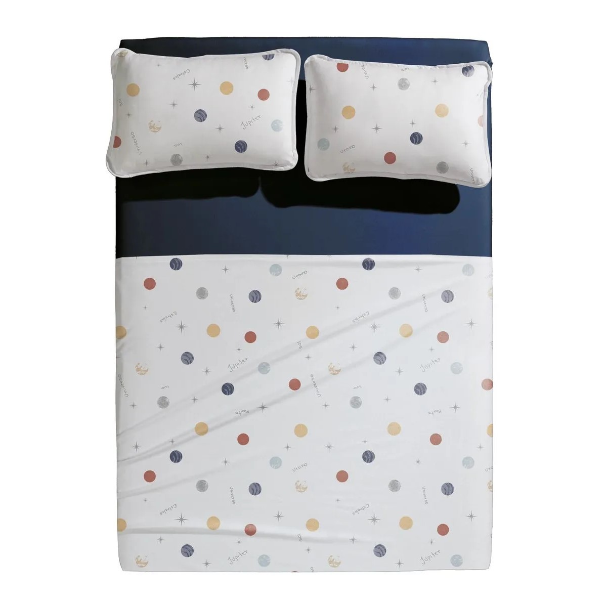 JG LENÇOL CASAL MUNDO KIDS MALHA ASTRO KIDS