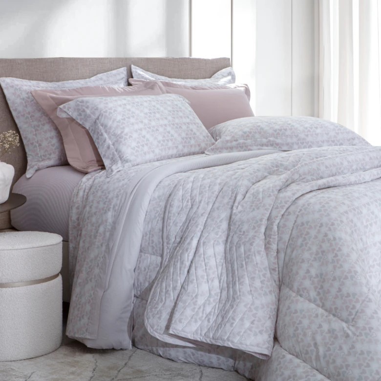 JG LENÇOL SOLTEIRO VIDA BELA CORACOES