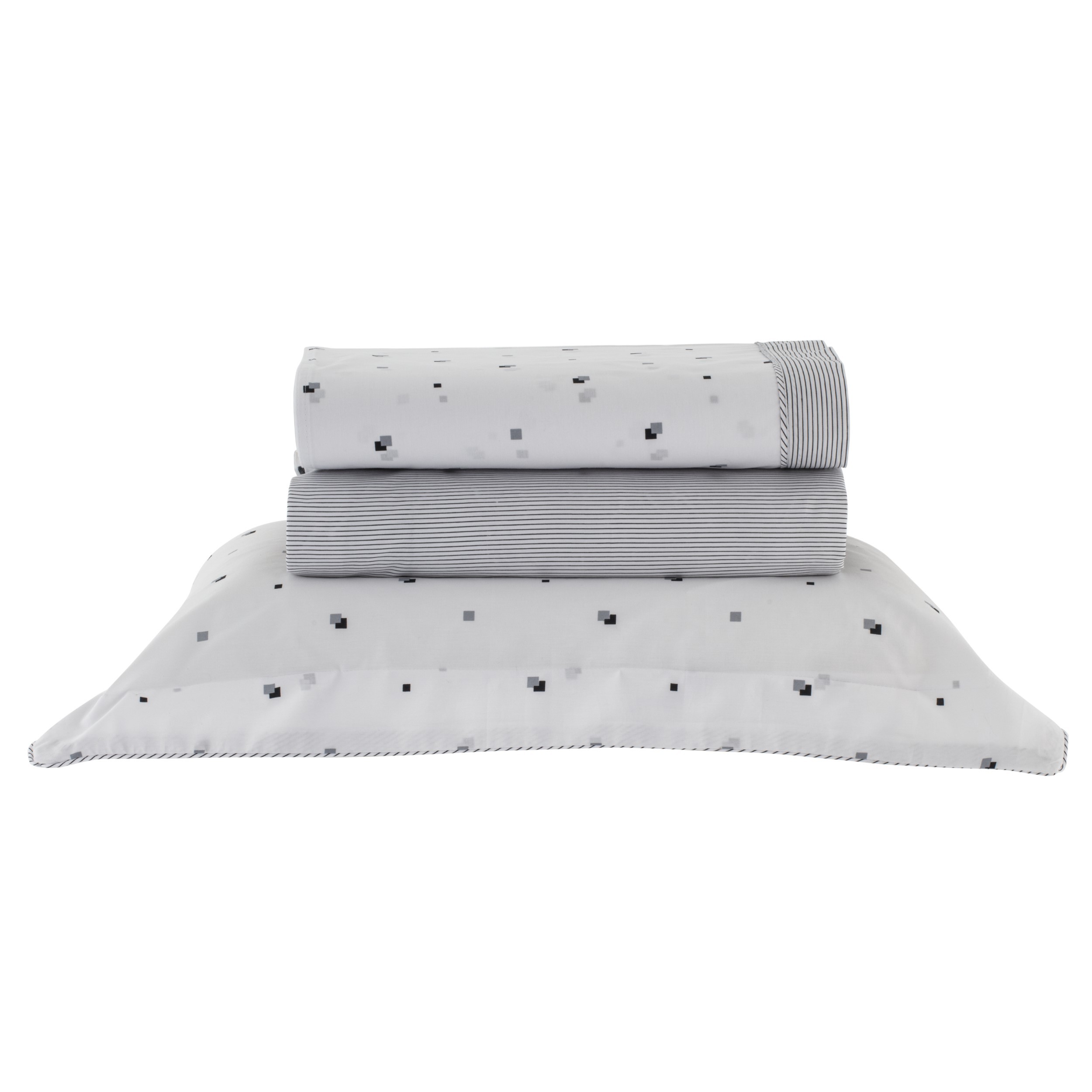 JG LENÇOL CASAL  VIDA BELA CUBES