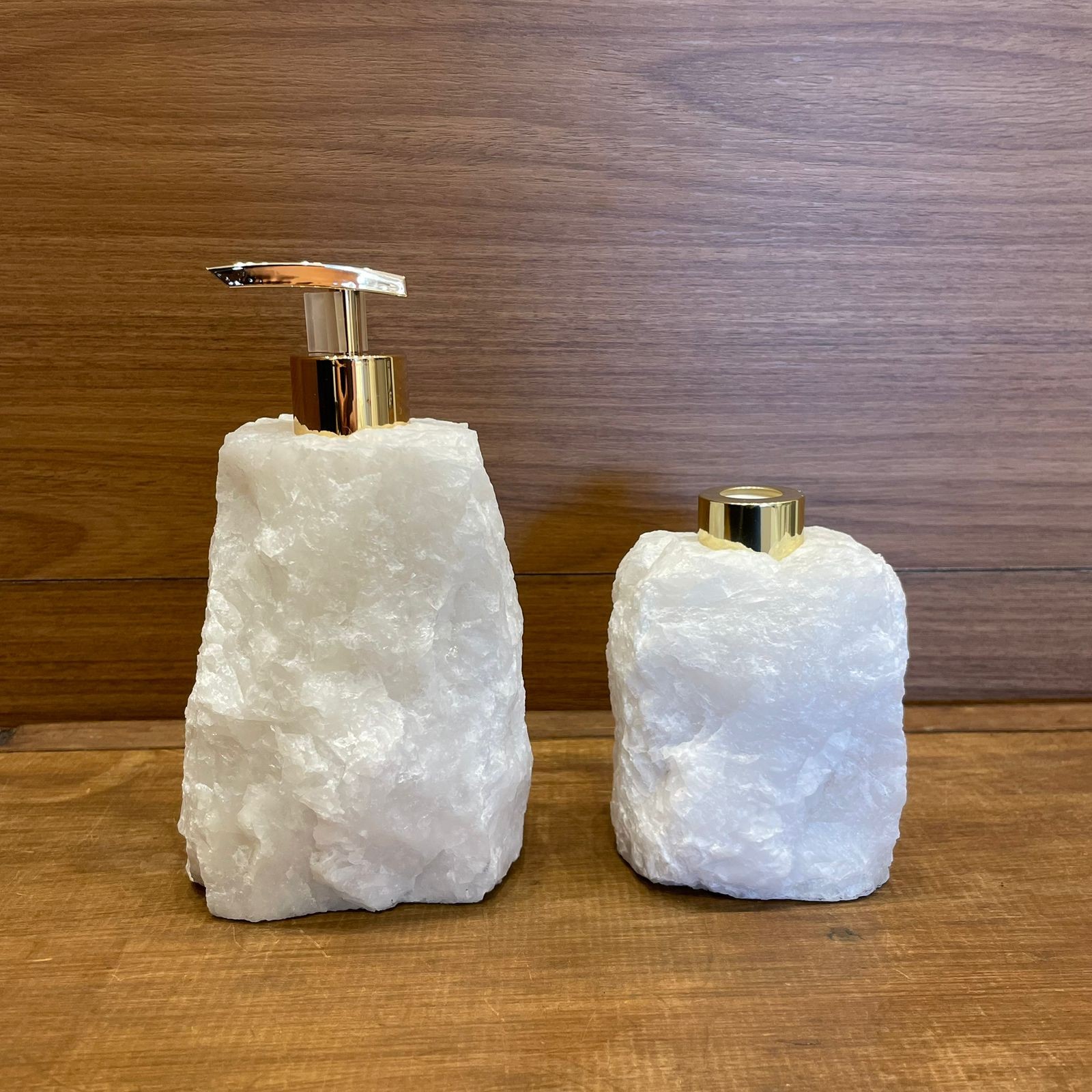 KIT DIFUSOR E SABONETEIRA BRUTA BRANCO