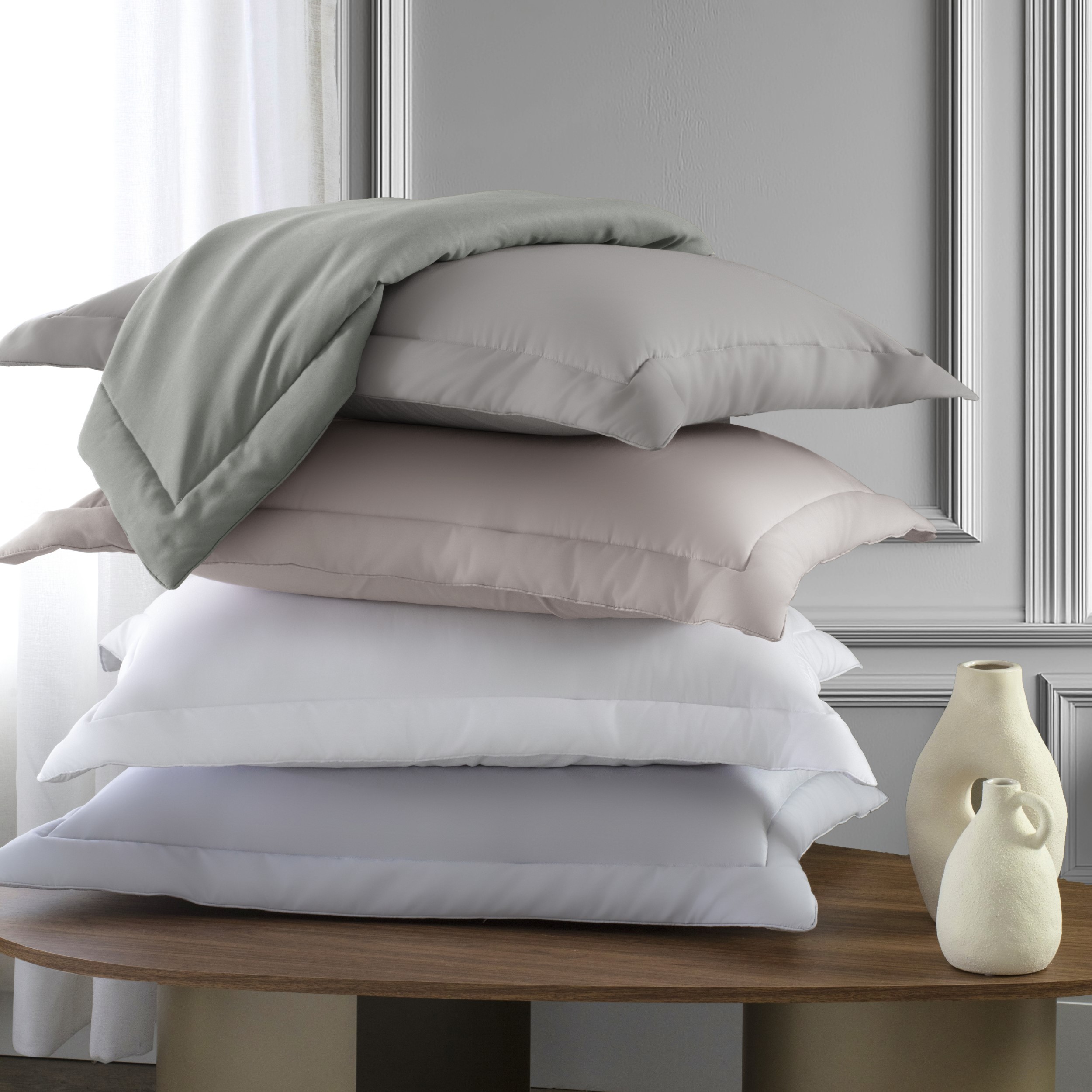 PORTA TRAVESSEIRO 50X70 TOQUE DE PETALAS GREEN JOY