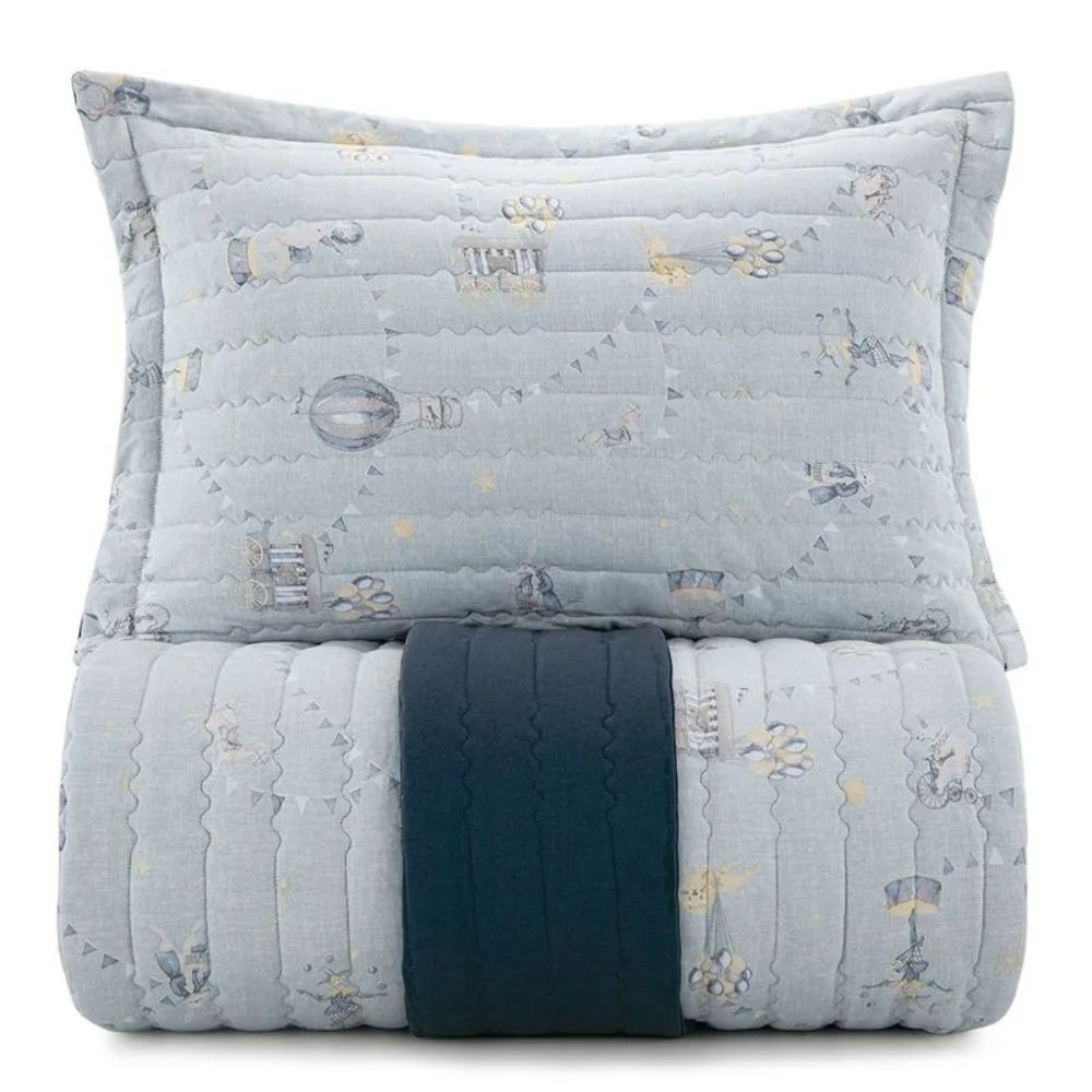 COLCHA SOLTEIRO MUNDO KIDS MALHA CIRCO POP