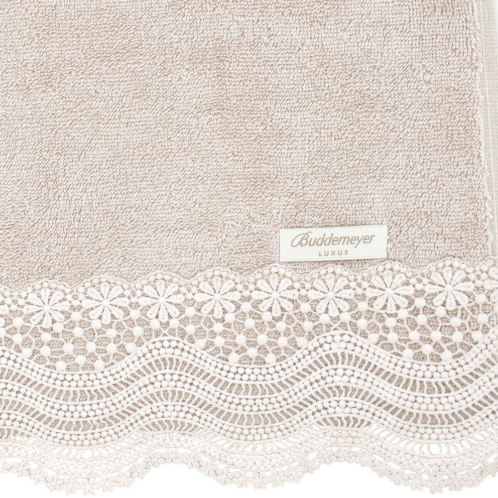 TOALHA LAVABO MARGOT RENDA ROSA