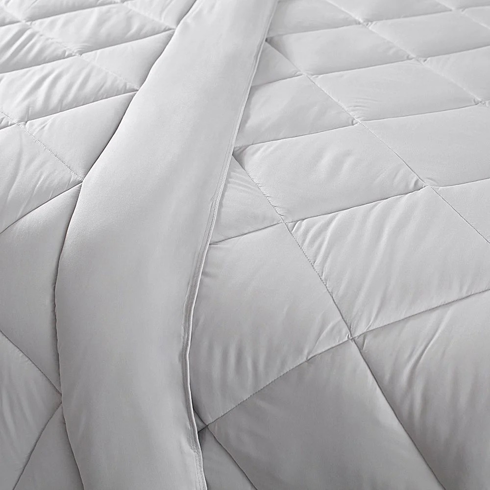 EDREDOM SOLTEIRO CLASSIC CINZA
