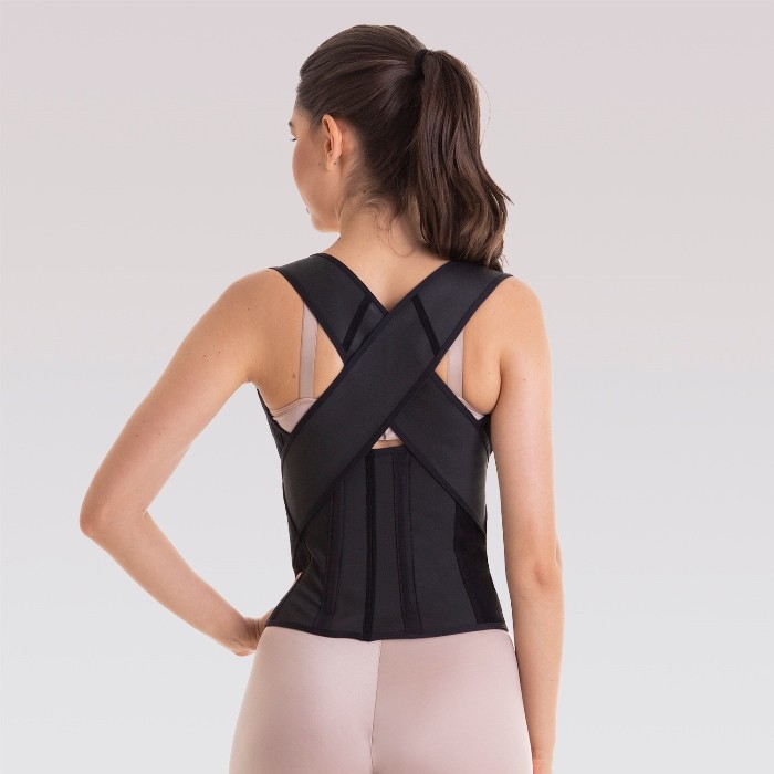 CORRETOR POSTURAL FEMININO PRETA Tamanho P Cor PRETO