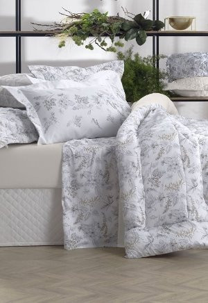 jogo lencol king 300 fios cetim sublime white blooms-1